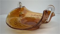 Carnival glass candy dish