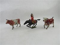 vintage metal figurines