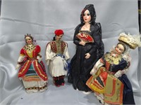 4 Spanish Collectible Figurines