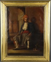 Colonial Oil Painting, Indian/Middle Eastern Man