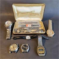 Assorted Watches & Parts -as is untested