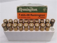 (19) Remington 7mm-08 Rem. Unprimed cases.
