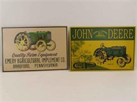 John Deere Farm Equipment, Wheel Tractor Sign