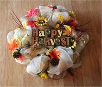 "Happy Harvest" Wreath - 26" round