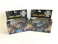 2 Jesse James WC Choppers 1:18 Scale