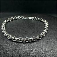 Sterling Silver Cable Chain Bracelet
