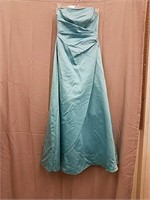 David's Bridal Blue Dress- Size Unknown