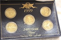 24Kt Gold Plated 1999 Coin Set
