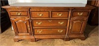 Georgian Reproduction Oak Credenza