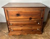Late 20th Century Pine Wheat Tall Trunk