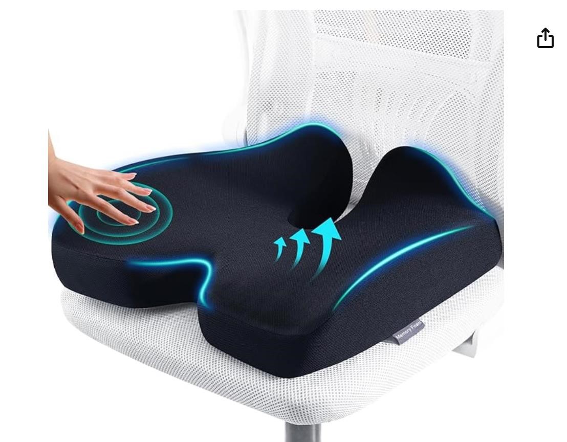 Memory Foam Seat Cushion for Pressure Relief