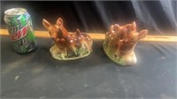 Vintage trinket holders ( deer & fawn)