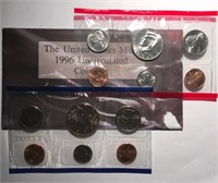 1996 P&D Uncirculated Coin Set