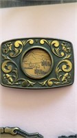 Men’s belt buckle with a 1961 Strasburg Virginia