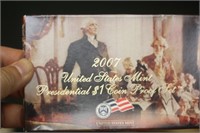 2007 US Mint Presidential $1.00 Coin Proof Set