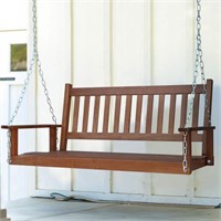 5 Ft. Outdoor Wooden Patio Porch Swing with Chains