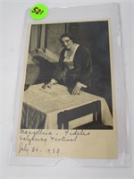 Harriet Henders Autographed Postcard