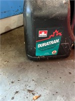 lawn seed/fertilizer and Transmission fluid