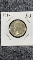1964 Washington Silver Quarter Coin
