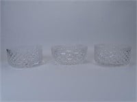 WATERFORD CRYSTAL "DIAMOND" SERVING BOWLS