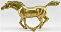 Brass Galloping Horse Figurine