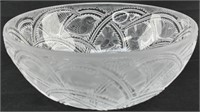 Lalique Frosted 'Pinsons' Crystal Bowl