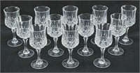 12 Cristal D'Arques Longchamp White Wine Glasses