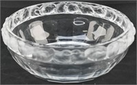 Lalique 'Mesanges' Crystal Bowl
