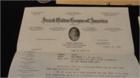 1930 Izaak Walton Letter & Adirondaks Brochure