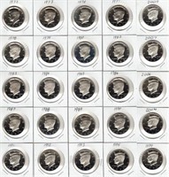 25 Proof Kennedy Half Dollars - All Different