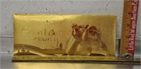 24K Gold Foil Santa Claus envelope