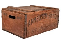 Prohibition 1918 BEVO Anheuser Busch Wooden Crate