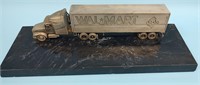 Pewter Wal Mart Truck on Marble Base