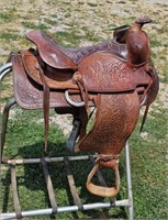 COWBOY BIG HORN WESTERN SADDLE 14" SEAT