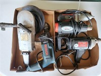 Assortment w/ Heat Gun, Bosch Drill, Disc Sander