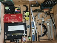 Micrometer, Gages, Calipers, Punch Set, etc.