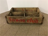 Wood Towne Club Soda Crate