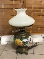 Vintage electric glass lamp