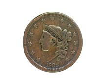 1838 Cent VF