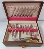 Lot of Cutlery - 8pc Setting w/ Chest