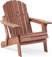 Wooden Folding Adirondack Chair, Walnut
