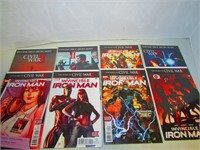 Lot of 8 Modern Iron Man Civil War Comics