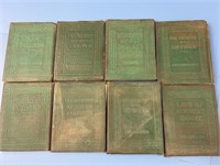 8X LITTLE LEATHER LIBRARY ANTIQUE BOOKS