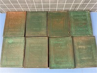 8X LITTLE LEATHER LIBRARY ANTIQUE BOOKS