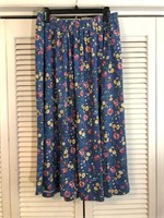 VINTAGE CHAUS WOMAN PRINTED SKIRT SIZE 2