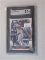 2023 BOWMAN OSCAR GONZALEZ RC GEM 10