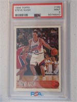 1996 TOPPS STEVE NASH RC MINT 9 PSA GRADING