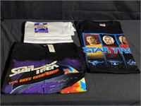 Star Trek T-shirts (3), all XL. Box