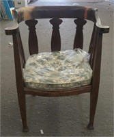 Vintage Arm Chair - No Seat Bottom