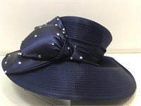 Swan Hat New York Designer Royal Blue